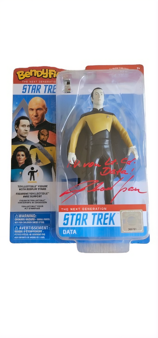 BendyFigs Cmdr. Data Action Figure Limited Edition signed by Michael Pan